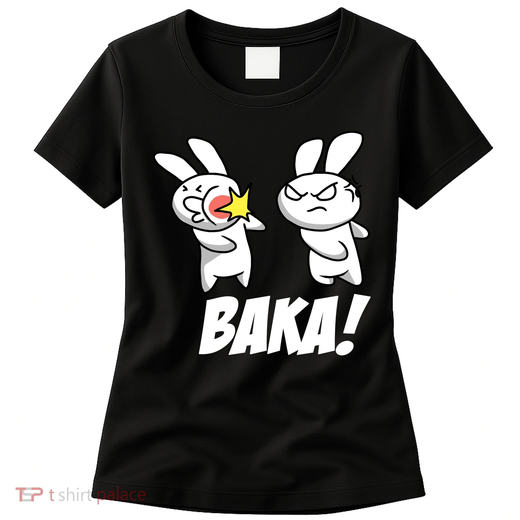Baka! Rabbit Slap Funny Anime Women's T-Shirt