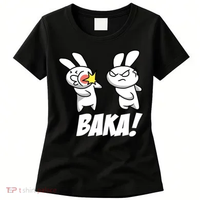 Baka! Rabbit Slap Funny Anime Women's T-Shirt