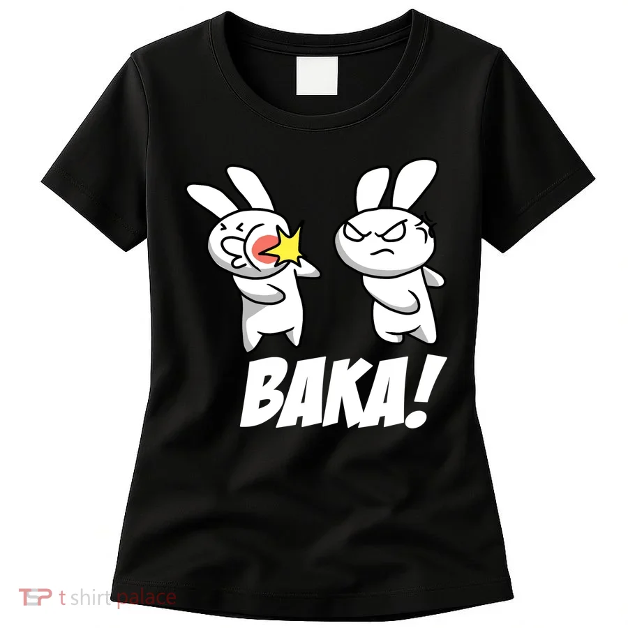 Baka! Rabbit Slap Funny Anime Women's T-Shirt