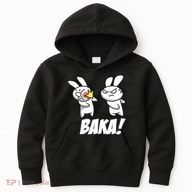 Baka! Rabbit Slap Funny Anime Kids Hoodie