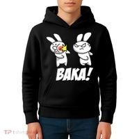 Baka! Rabbit Slap Funny Anime Kids Hoodie thumb 4