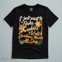 Bake Cookies Watch Christmas Movies T-Shirt thumb 5