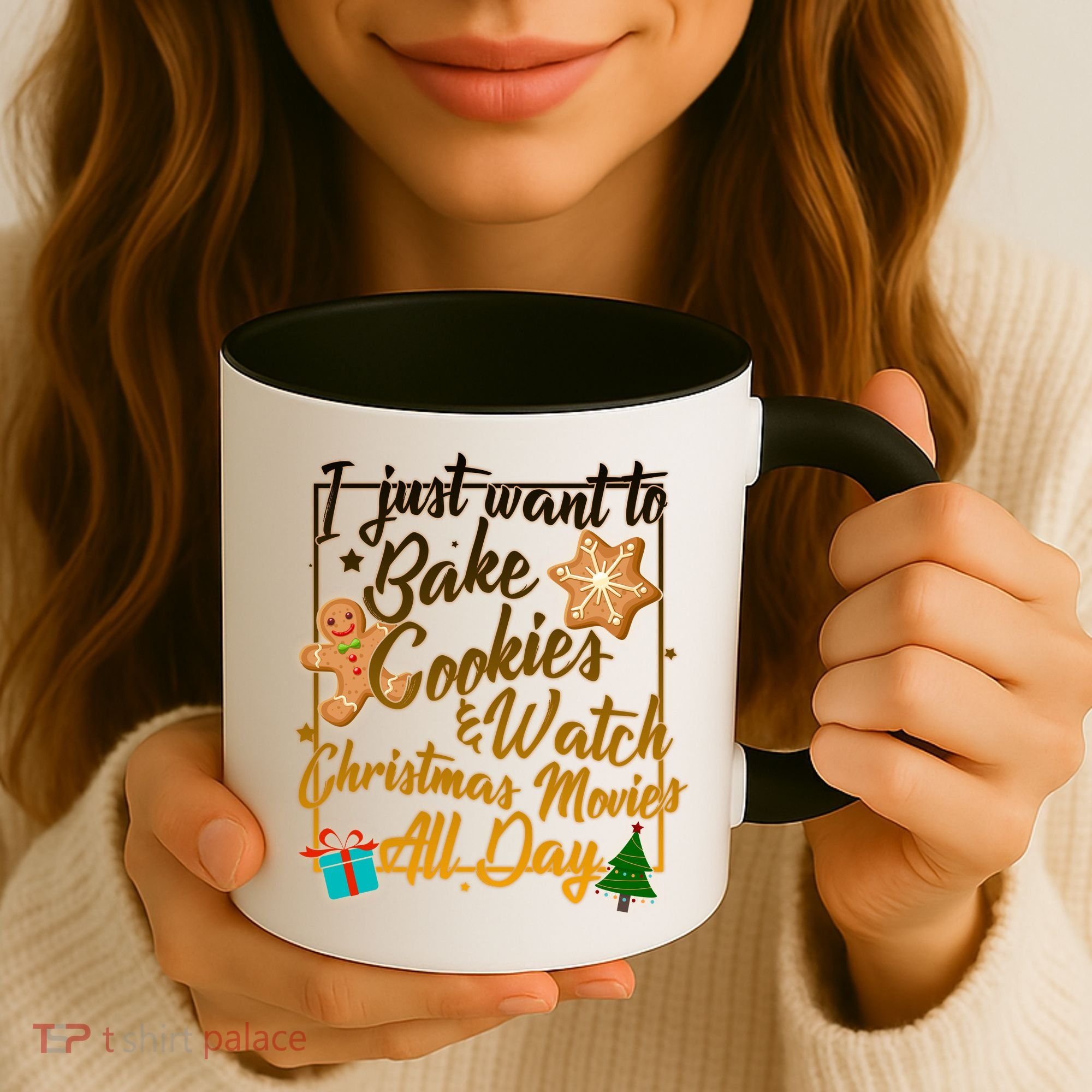 Bake Cookies Watch Christmas Movies Coffee Mug