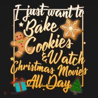 Bake Cookies Watch Christmas Movies Women's Hoodie thumb 2