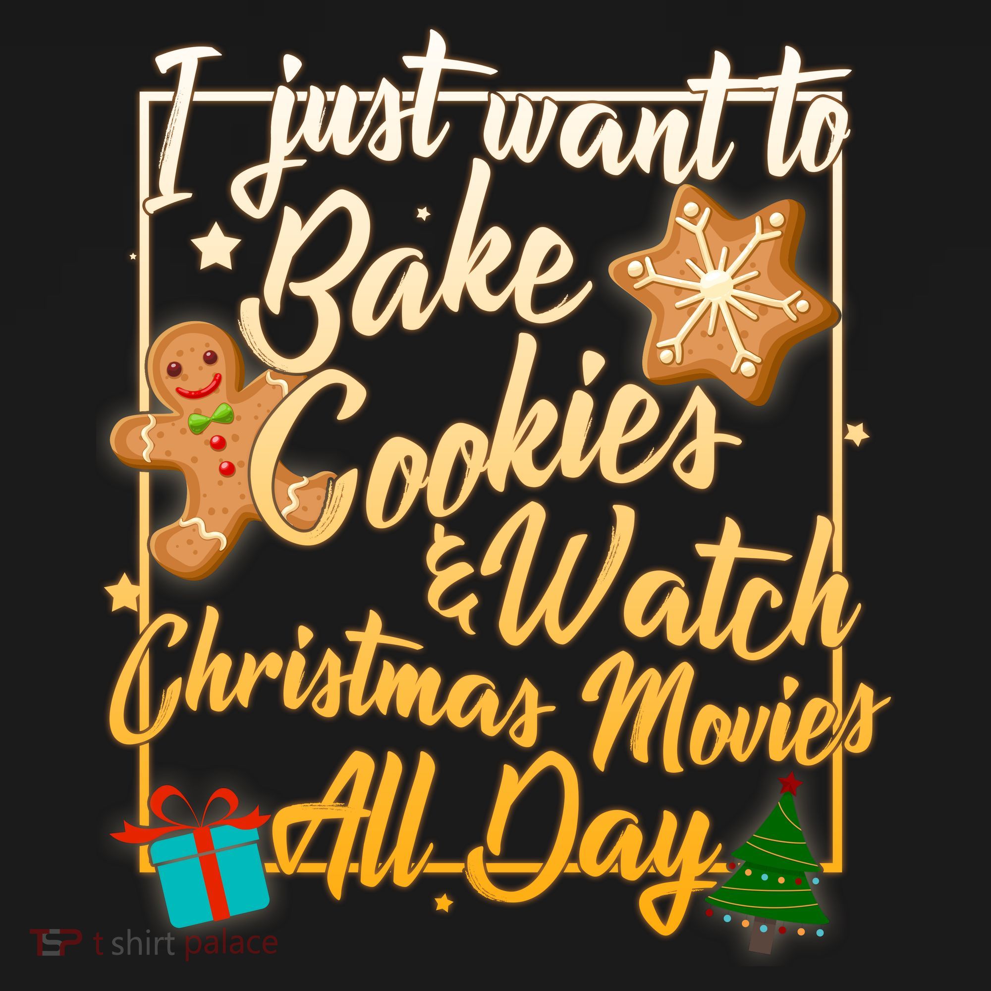 Bake Cookies Watch Christmas Movies Women's Hoodie