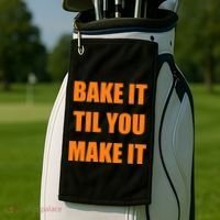 Bake it Til You Make It Cleveland Football Golf Towel thumb 2