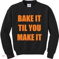 Bake it Til You Make It Cleveland Football Kids Sweatshirt thumb 0