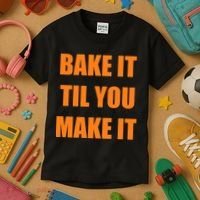 Bake it Til You Make It Cleveland Football Kids T-Shirt thumb 3