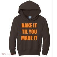 Bake it Til You Make It Cleveland Football Kids Hoodie thumb 0