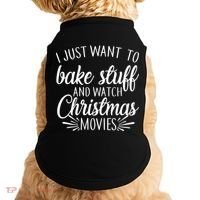Bake Stuff And Watch Christmas Movies Doggie Tank thumb 0