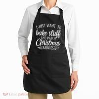 Bake Stuff And Watch Christmas Movies Apron thumb 2