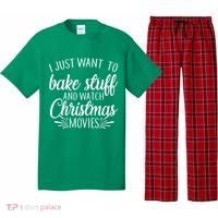 Bake Stuff And Watch Christmas Movies Pajama Set thumb 0