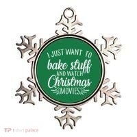 Bake Stuff And Watch Christmas Movies Ornament thumb 0