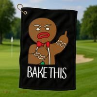 Bake This Gingerbread X-Mas Golf Towel thumb 1