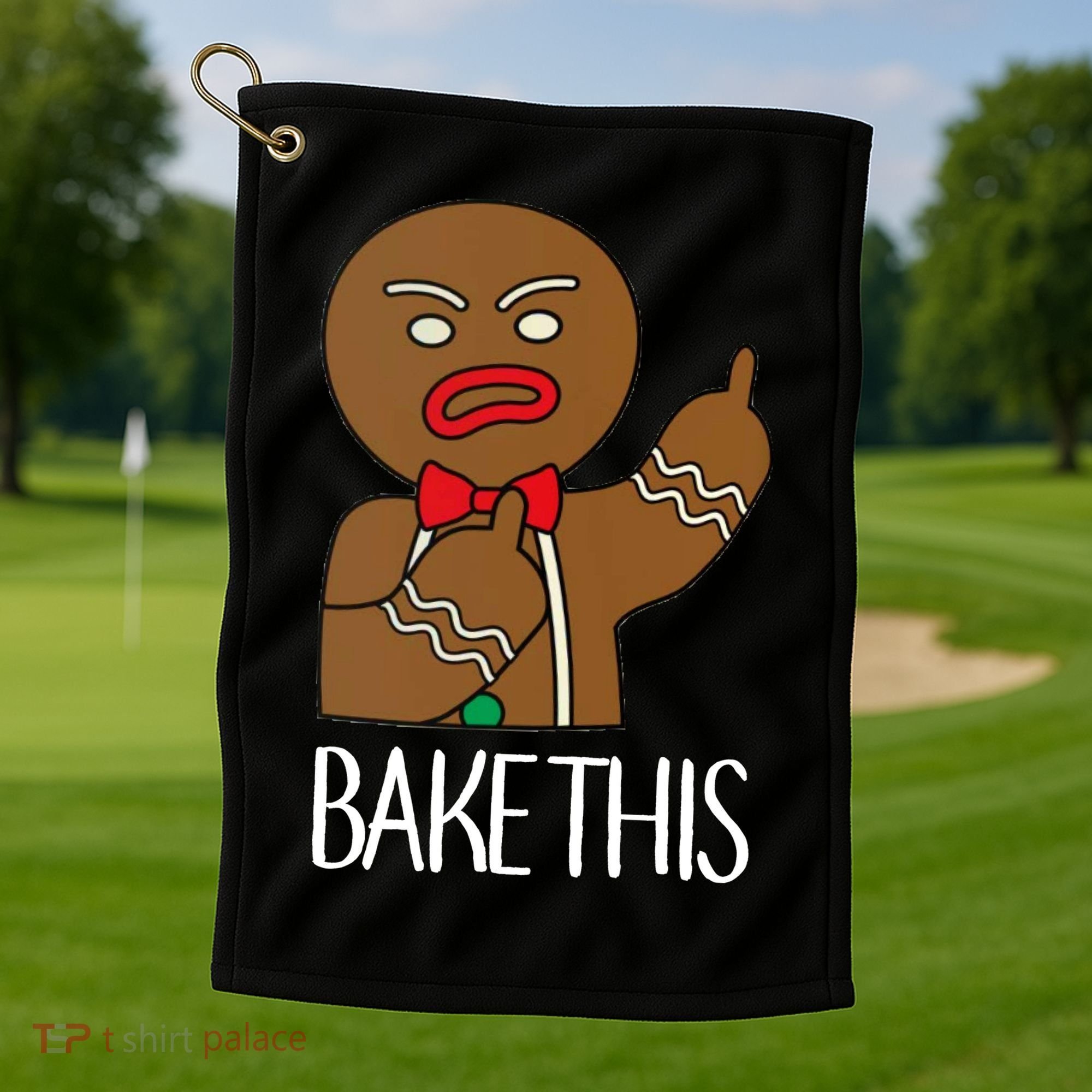 Bake This Gingerbread X-Mas Golf Towel