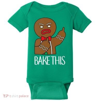 Bake This Gingerbread X-Mas Baby Bodysuit