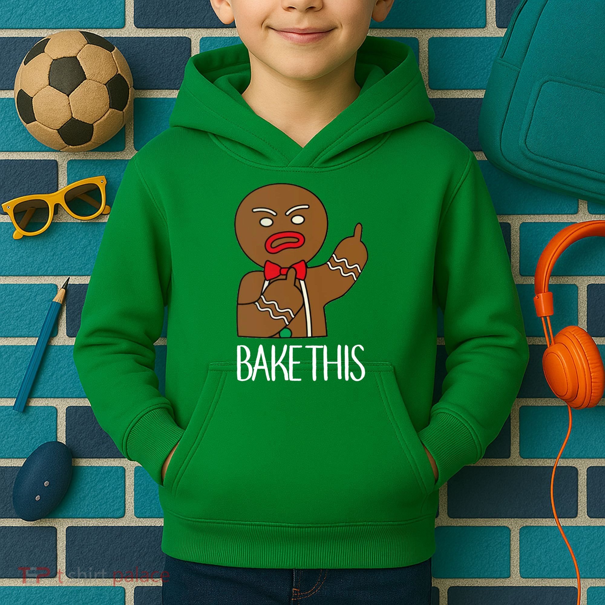 Bake This Gingerbread X-Mas Kids Hoodie