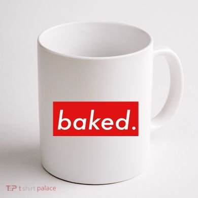 BAKED Designer Style Coffee Mug back