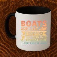 Boats Are Like Strippers They Work Until You Quit Throwing Coffee Mug thumb 2