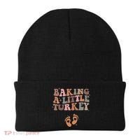 Baking A Little Turkey Pregnancy Announcement Baby Reveal  Beanie thumb 0
