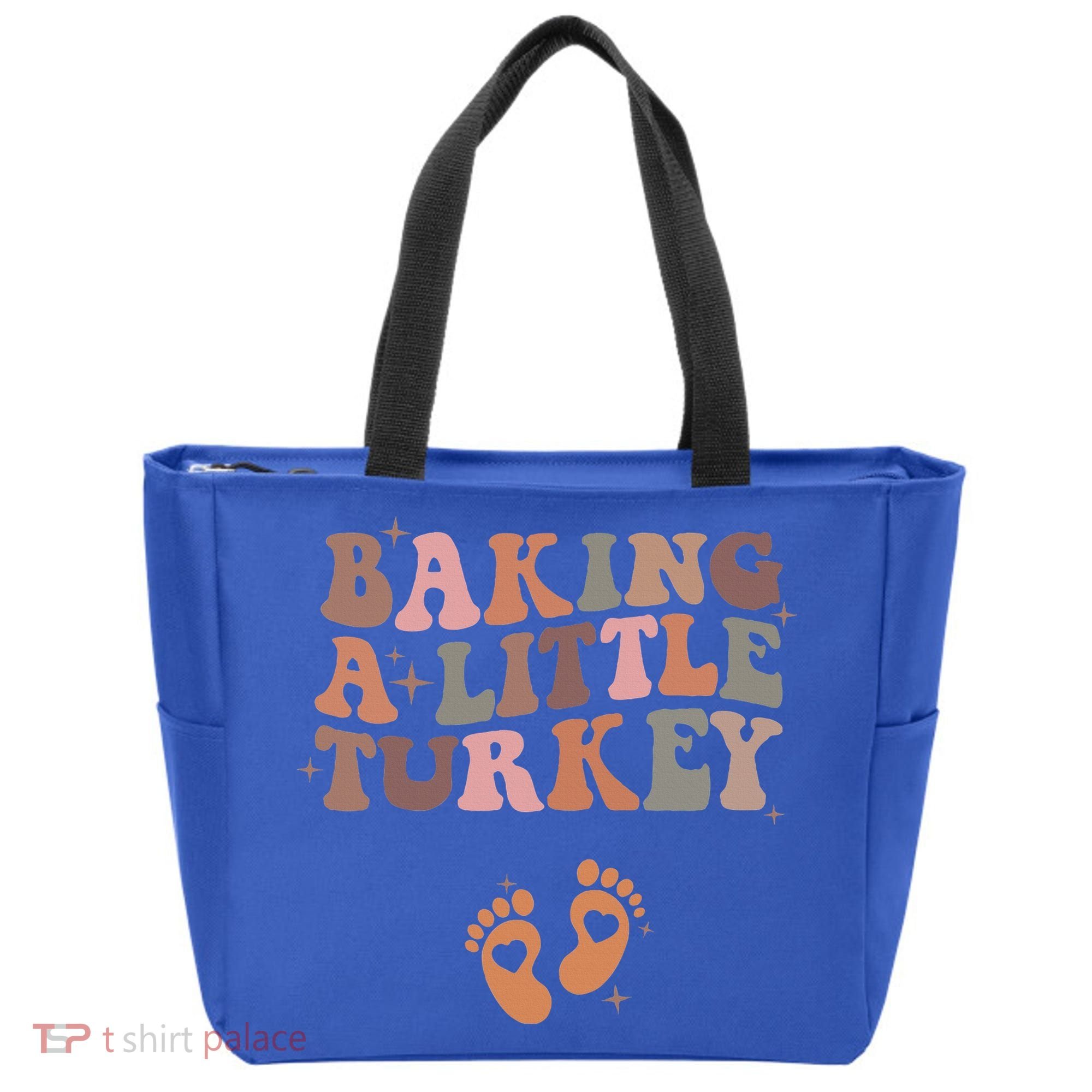 Baking A Little Turkey Pregnancy Announcement Baby Reveal  Tote Bag