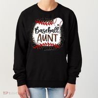 Baseball Aunt Leopard Baseball Aunt Women's Sweatshirt thumb 0