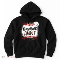 Baseball Aunt Leopard Baseball Aunt Hoodie thumb 0