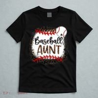 Baseball Aunt Leopard Baseball Aunt T-Shirt thumb 5
