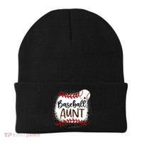 Baseball Aunt Leopard Baseball Aunt Beanie thumb 0