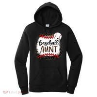 Baseball Aunt Leopard Baseball Aunt Women's Hoodie thumb 0