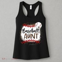 Baseball Aunt Leopard Baseball Aunt Women's Tank Top thumb 3