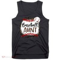 Baseball Aunt Leopard Baseball Aunt Tank Top thumb 0