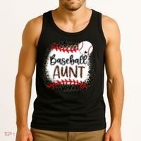 Baseball Aunt Leopard Baseball Aunt Tank Top thumb 3
