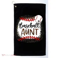 Baseball Aunt Leopard Baseball Aunt Golf Towel thumb 0