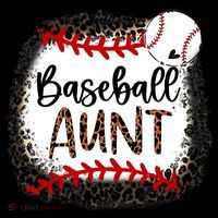 Baseball Aunt Leopard Baseball Aunt Women's T-Shirt thumb 6