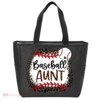 Baseball Aunt Leopard Baseball Aunt Tote Bag thumb 0