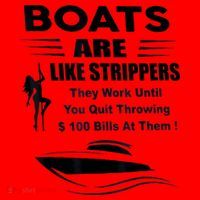 Boats Are Like Strippers They Work Until You Quit Throwing Santa Hat thumb 1