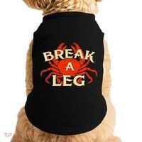 Break A Leg Crabber Crab Lover Crabbing Seafood Crustacean Doggie Tank thumb 0