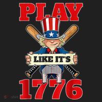 Baseball Abraham Lincoln 4th Of July American Flag Hat thumb 2