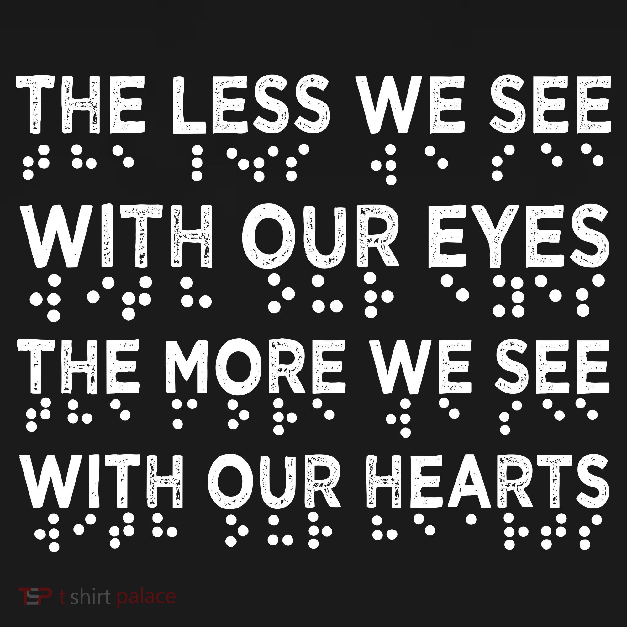 Braille Awareness Less Eyes More Heart Impaired Dots Braille Ornament