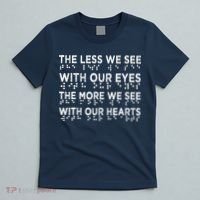 Braille Awareness Less Eyes More Heart Impaired Dots Braille T-Shirt thumb 5