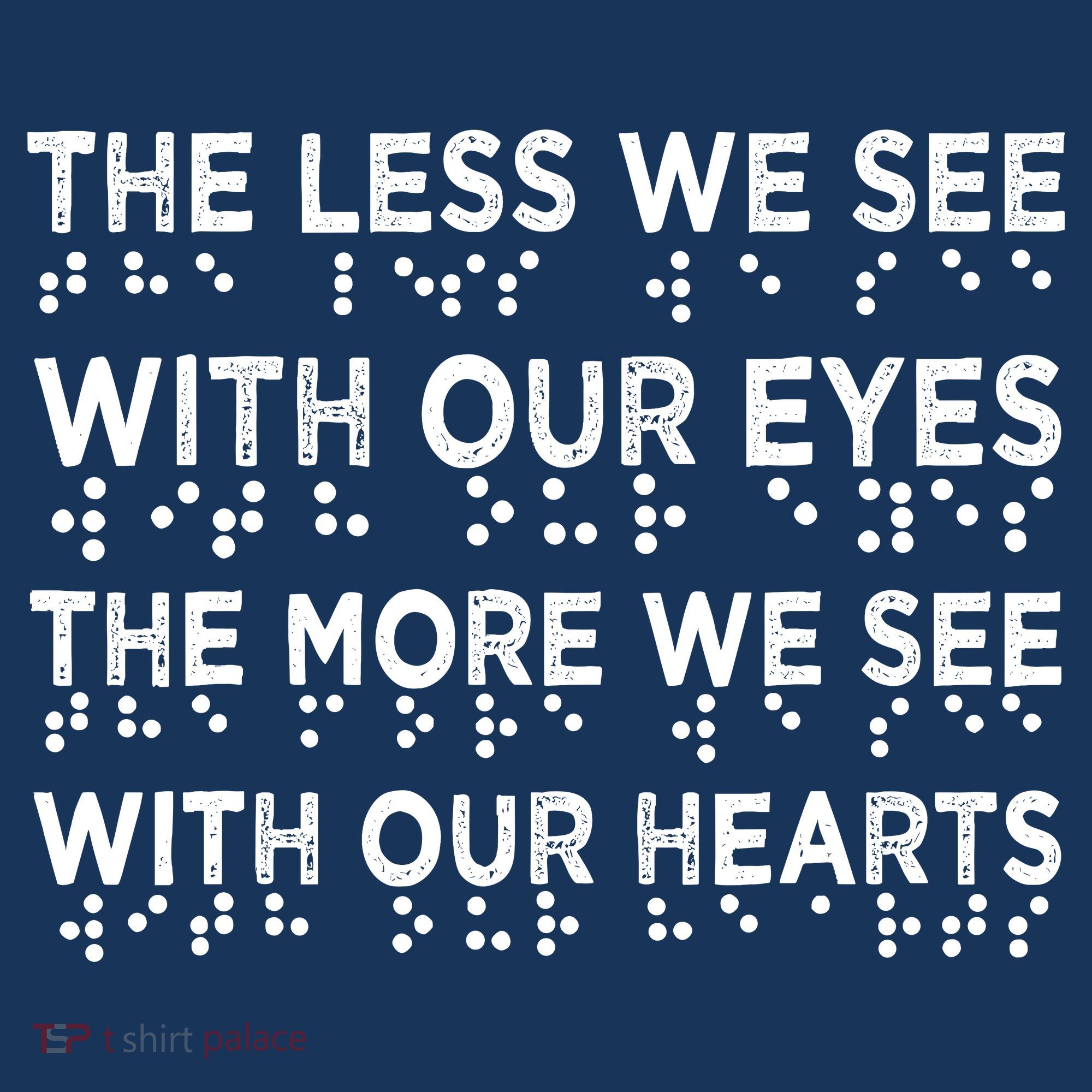 Braille Awareness Less Eyes More Heart Impaired Dots Braille Women's Hoodie