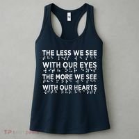 Braille Awareness Less Eyes More Heart Impaired Dots Braille Women's Tank Top thumb 3