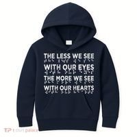 Braille Awareness Less Eyes More Heart Impaired Dots Braille Kids Hoodie thumb 0