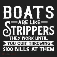Boats Are Like Strippers They Won't Work Until You Quit Throwing $100 Bills Beanie thumb 2