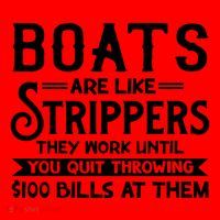 Boats Are Like Strippers They Won't Work Until You Quit Throwing $100 Bills Santa Hat thumb 1