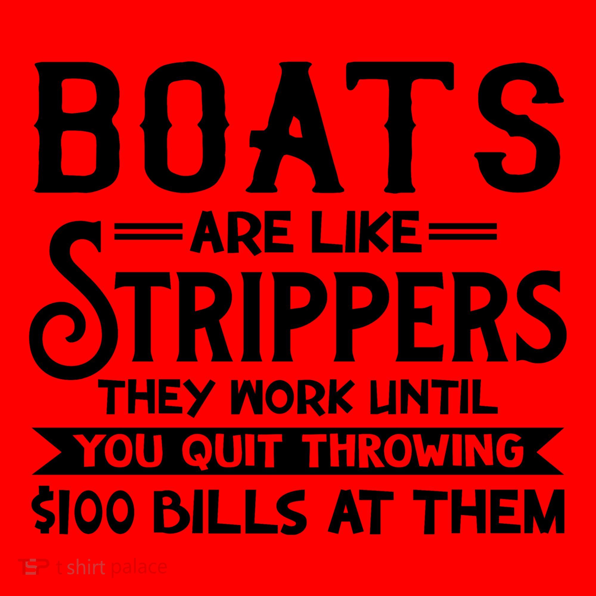 Boats Are Like Strippers They Won't Work Until You Quit Throwing $100 Bills Santa Hat