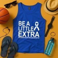 Be A Little Extra Down Syndrome Awareness Tank Top thumb 4