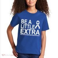 Be A Little Extra Down Syndrome Awareness Kids T-Shirt thumb 2