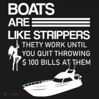 Boats Are Like Strippers They Work Until You Quit Throwing $100 Bills At Them Coaster thumb 2